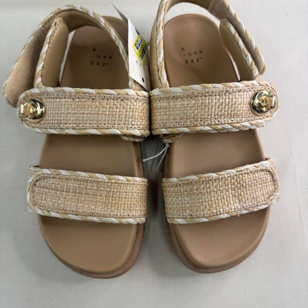 A New Day Women's Tilly Double Strap Sandals – Tan – Size 6